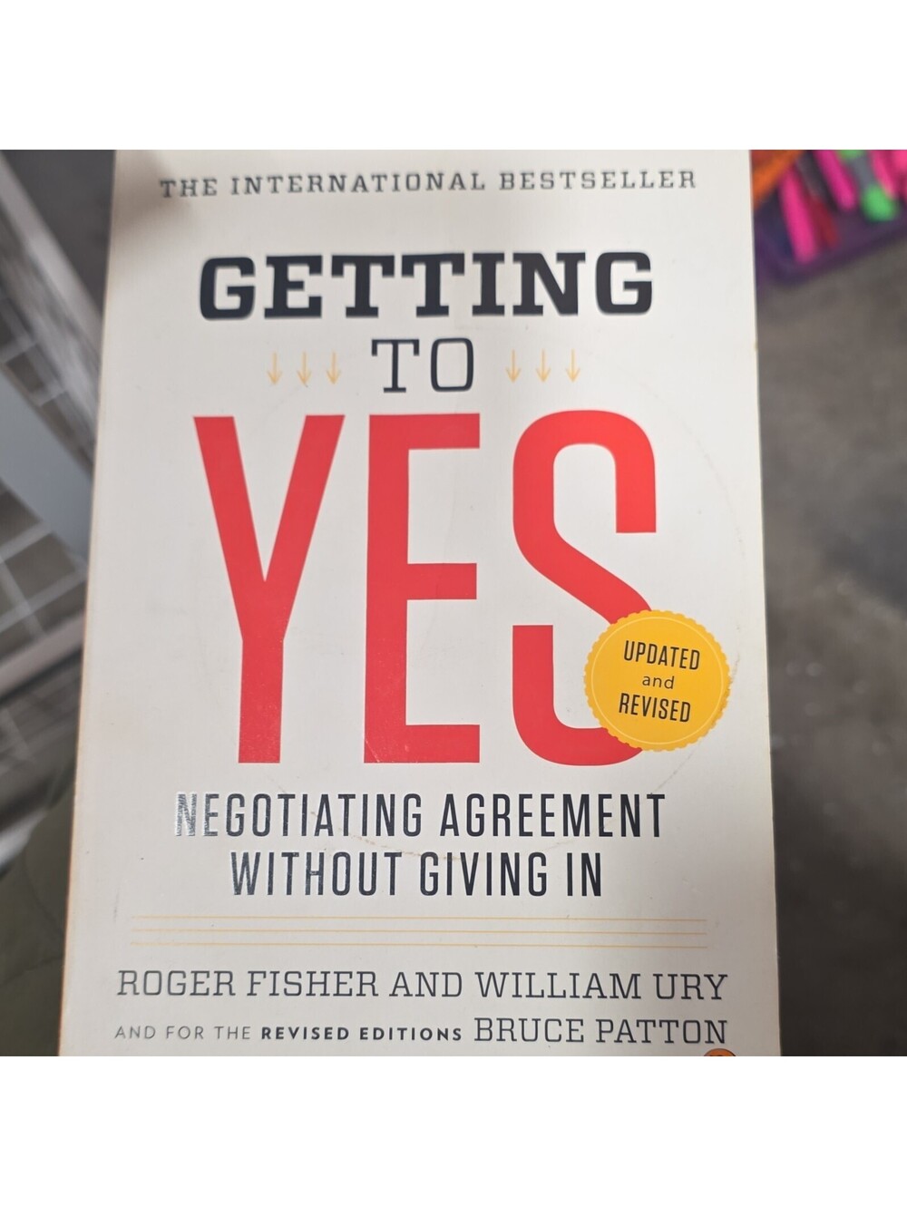Roger Fisher Getting to Yes Negotiation Paperback Revised Updated Penguin